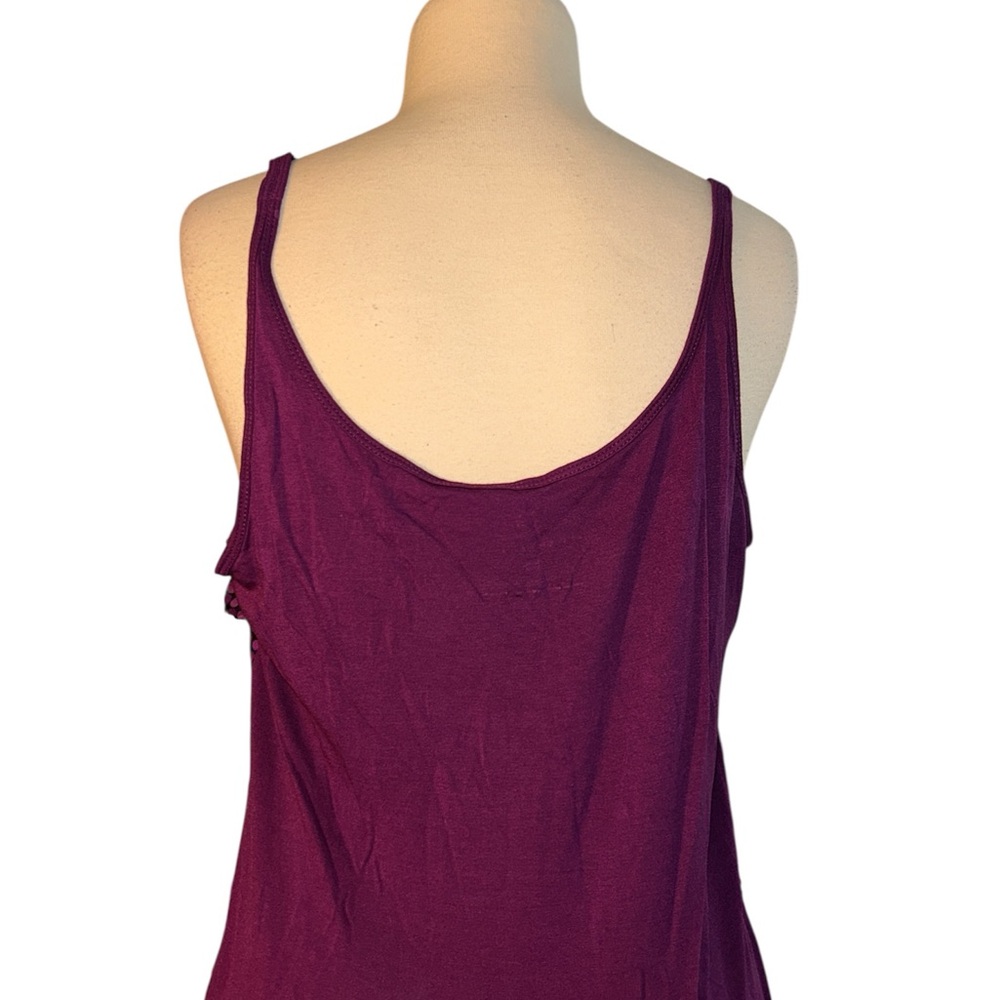 New York & Company Pink and Black Layered Tank Top - Picture 3 of 4